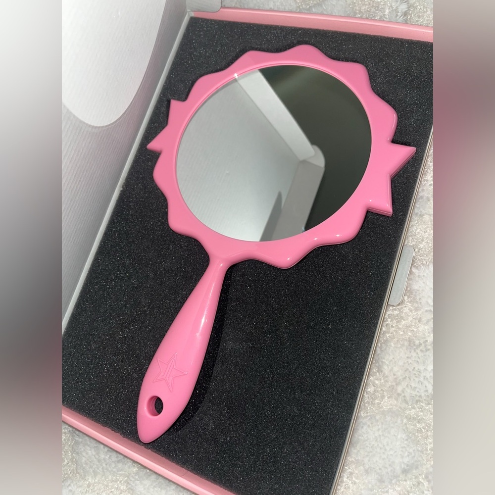 NIB! Customized Pink + Black ‘Jeffree Star Approved’ Hand Mirror - Picture 4 of 10